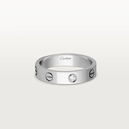 LOVE WEDDING BAND, 1 DIAMOND