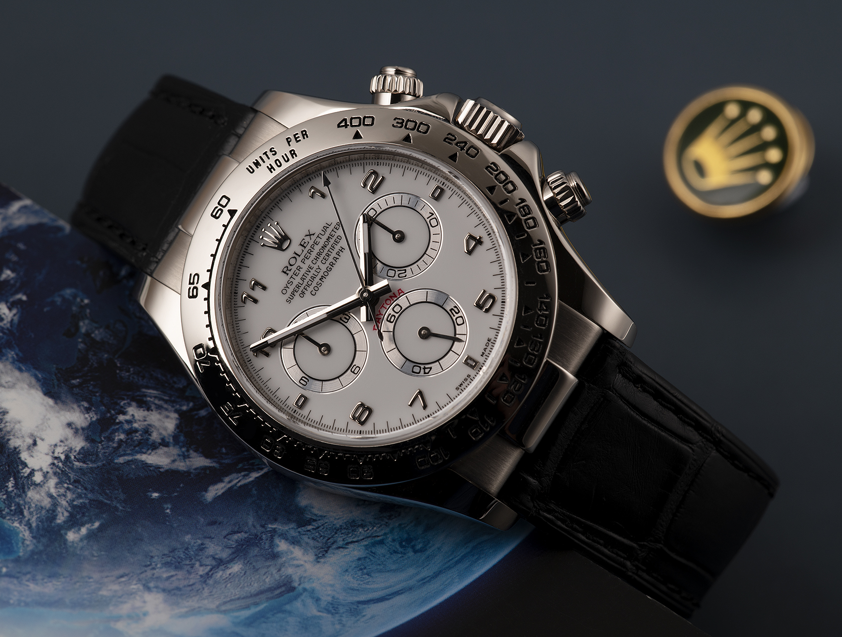 Daytona White Gold 116519