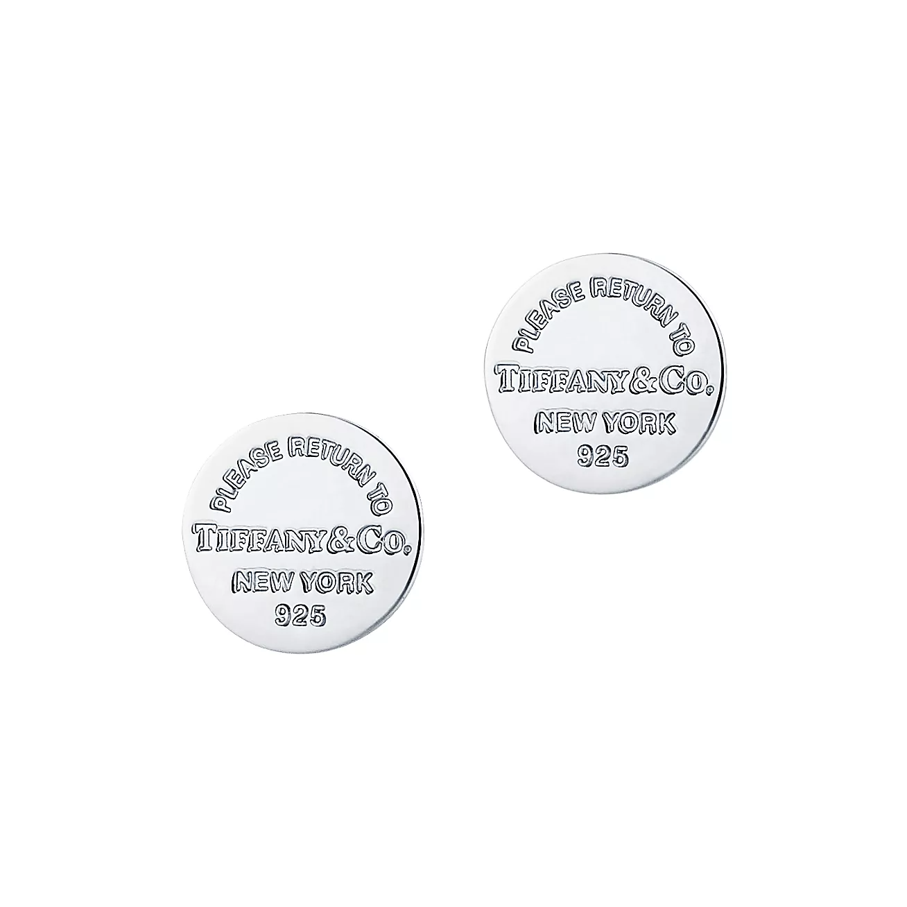 Return to 庐 Circle Stud Earrings in Silver