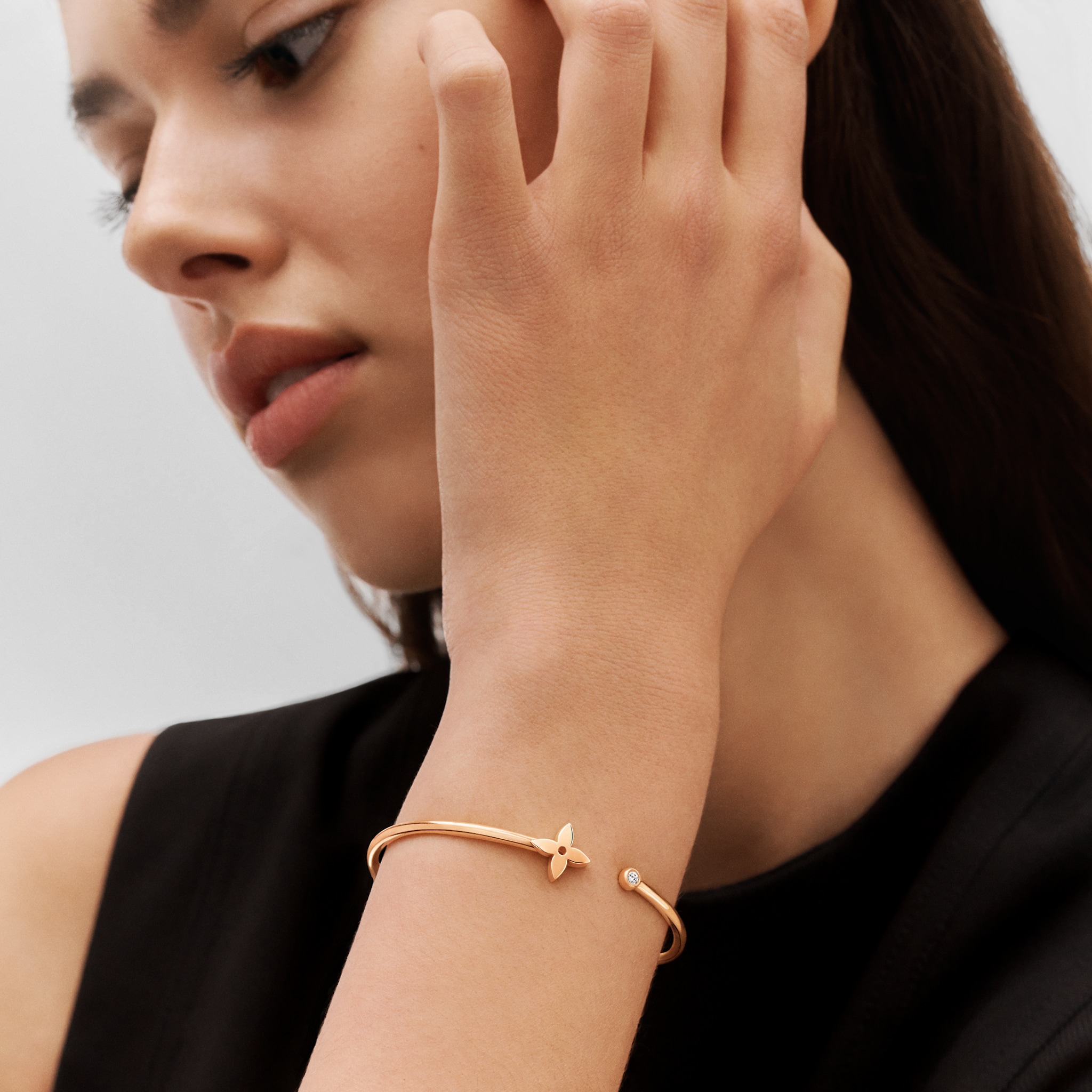 Idylle Blossom Twist Bracelet, Pink Gold