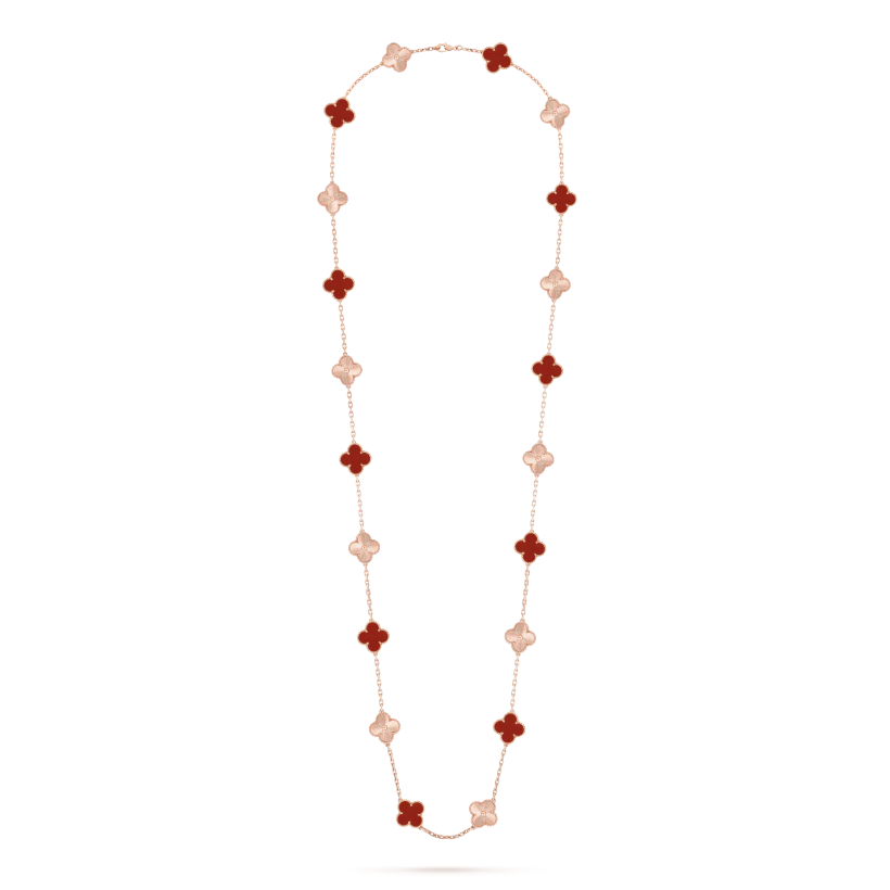Vintage Alhambra long necklace, 20 motifs