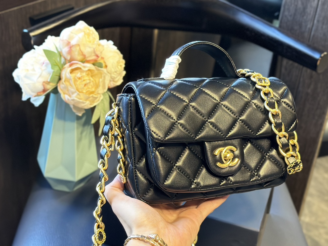 Mini Flap Bag with Top Handle
