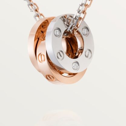 LOVE NECKLACE, 6 DIAMONDS