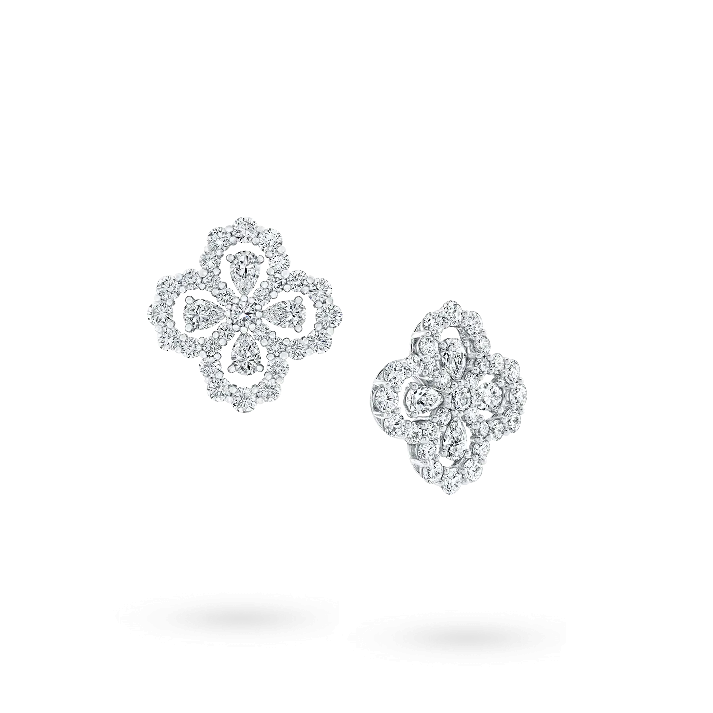 Diamond Loop Full Motif Diamond Earrings