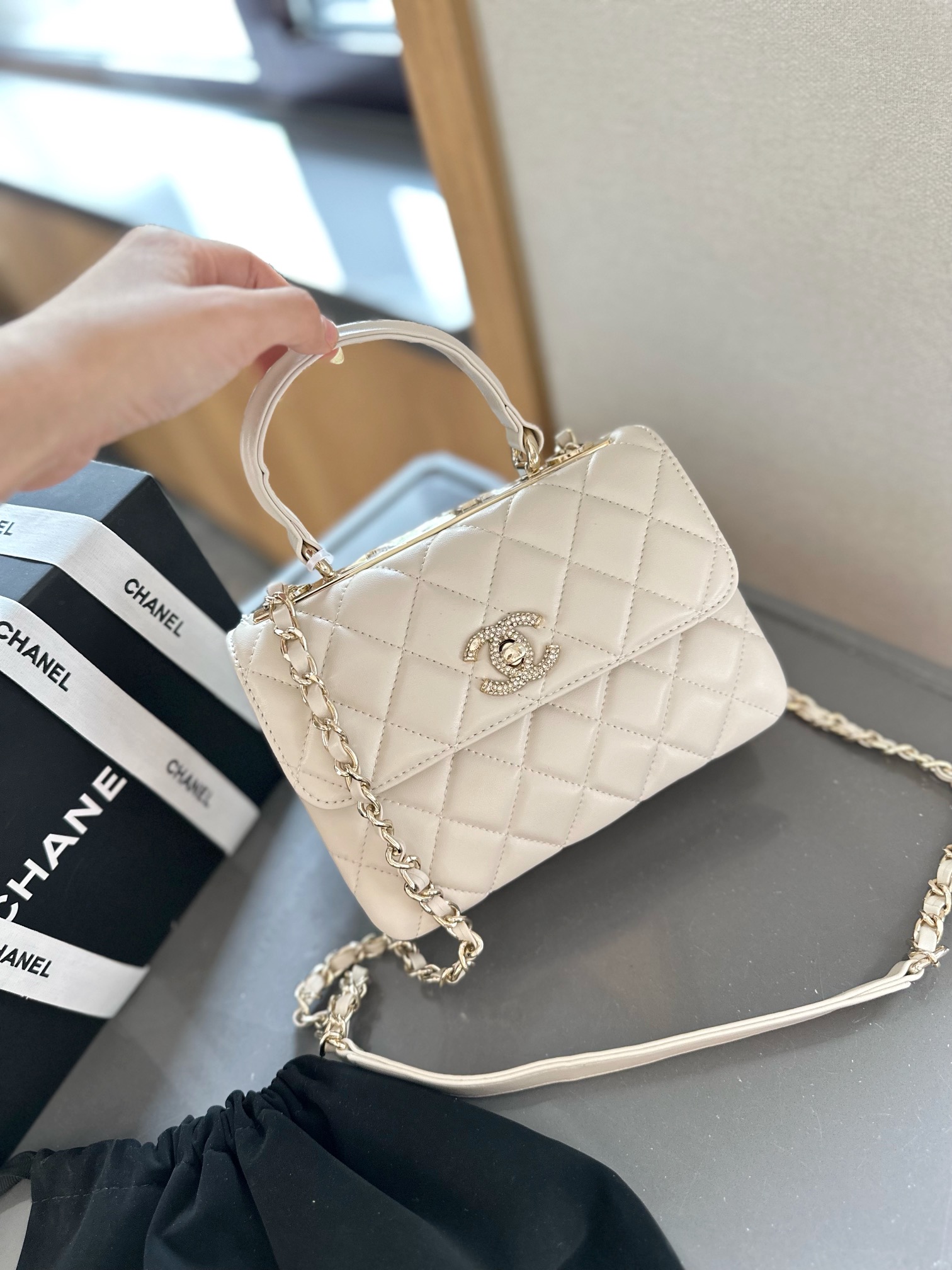 Flap Bag with Top Handle