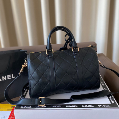 Diamond Quilted Two-Way Tote