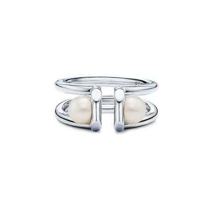HardWear Double Pearl Ring in Sterling Silver