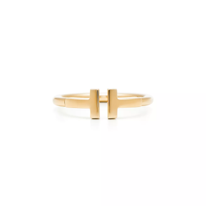 T Wire Ring in 18k Gold