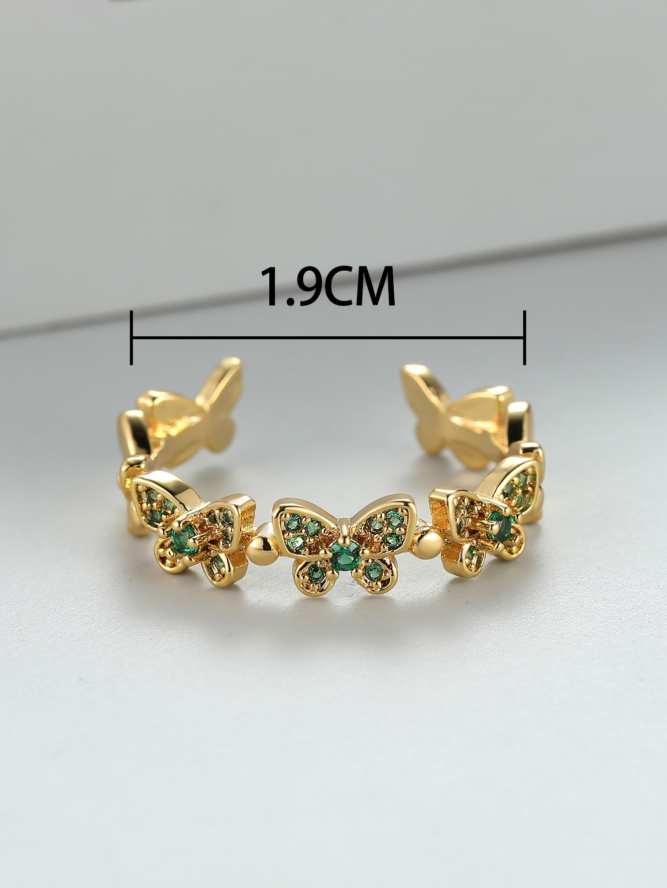 Butterfly Decor Cuff Ring