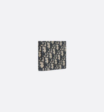 Wallet  Beige and Black Oblique Jacquard