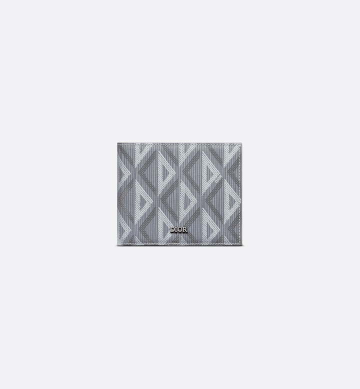Bifold Wallet Gray CD Diamond Canvas