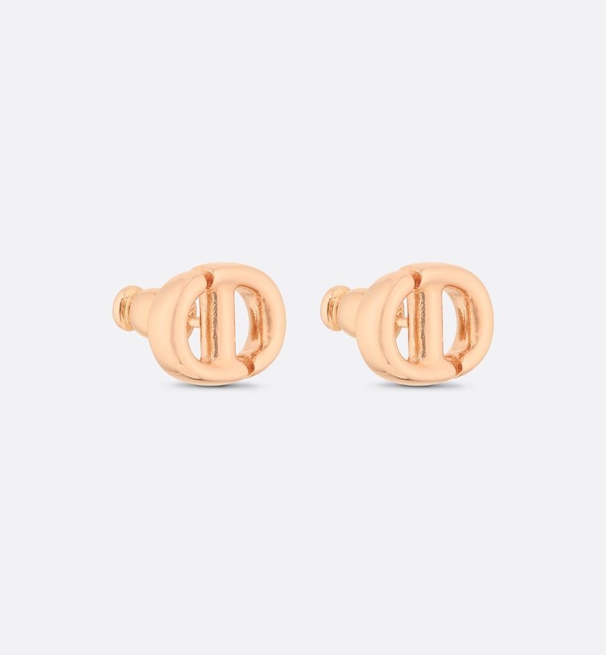 CD Navy Stud Earrings