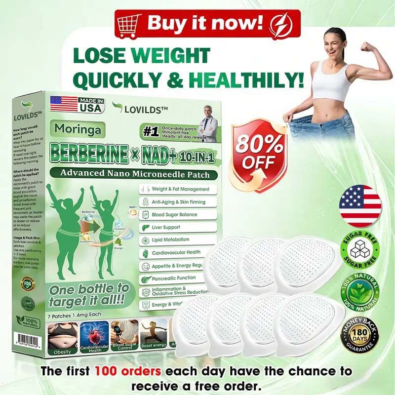 |𝐎𝐟𝐟𝐢𝐜𝐢𝐚𝐥 𝐔𝐒 𝐒𝐭𝐨𝐫𝐞 | 🧑‍⚕️🩺 LOVILDS™ Moringa · Berberine × NAD+ 𝟏𝟎-𝐢𝐧-𝟏 𝐀𝐝𝐯𝐚𝐧𝐜𝐞𝐝 𝐍𝐚𝐧𝐨 𝐌𝐢𝐜𝐫𝐨𝐧𝐞𝐞𝐝𝐥𝐞 𝐏𝐚𝐭𝐜𝐡 — 𝐎𝐧𝐜𝐞 𝐃𝐚𝐢𝐥𝐲, 𝐕𝐢𝐬𝐢𝐛𝐥𝐞 𝐑𝐞𝐬𝐮𝐥𝐭𝐬 𝐢𝐧 𝟕 𝐃𝐚𝐲𝐬