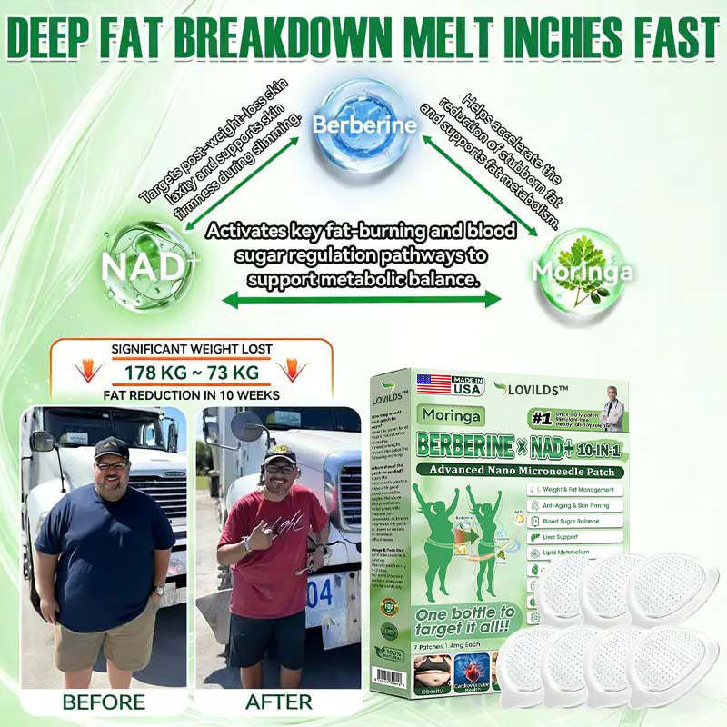 🇺🇸 𝐎𝐟𝐟𝐢𝐜𝐢𝐚𝐥 𝐔𝐒 𝐒𝐭𝐨𝐫𝐞 | 🧑‍⚕️🩺 LOVILDS™ Moringa · Berberine × NAD+ 𝟏𝟎-𝐢𝐧-𝟏 𝐀𝐝𝐯𝐚𝐧𝐜𝐞𝐝 𝐍𝐚𝐧𝐨 𝐌𝐢𝐜𝐫𝐨𝐧𝐞𝐞𝐝𝐥𝐞 𝐏𝐚𝐭𝐜𝐡 — 𝐎𝐧𝐜𝐞 𝐃𝐚𝐢𝐥𝐲, 𝐕𝐢𝐬𝐢𝐛𝐥𝐞 𝐑𝐞𝐬𝐮𝐥𝐭𝐬 𝐢𝐧 𝟕 𝐃𝐚𝐲𝐬