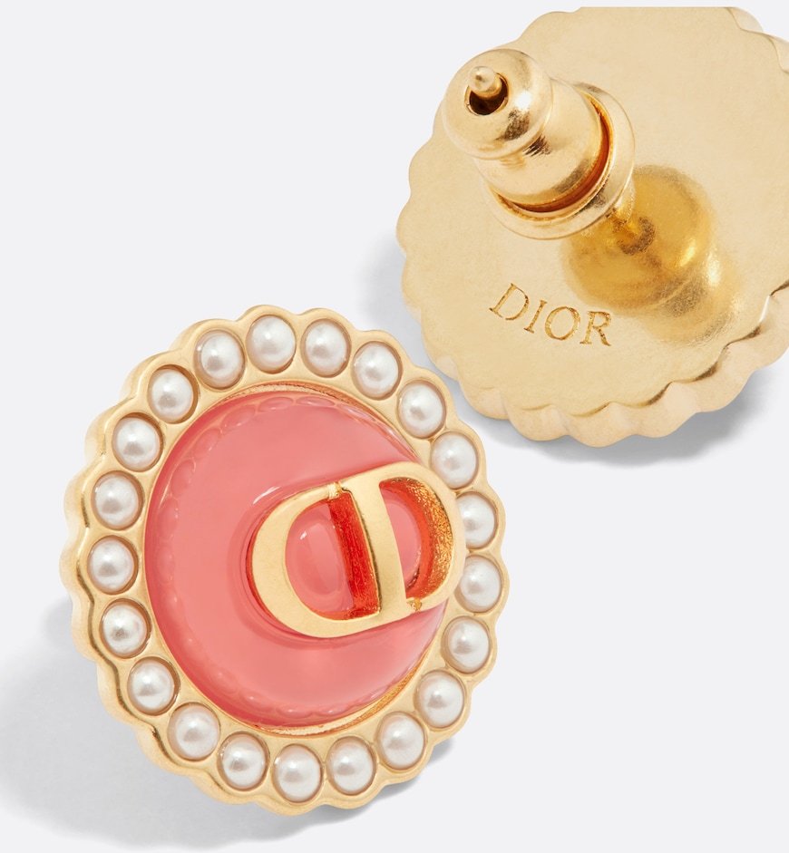 Petit CD Baroque Stud Earrings
