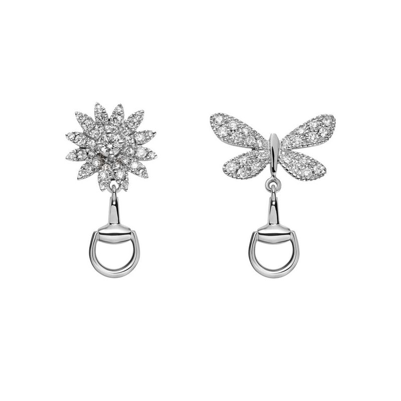 EARRINGS IN WHITE GOLD WITH DIAMONDS