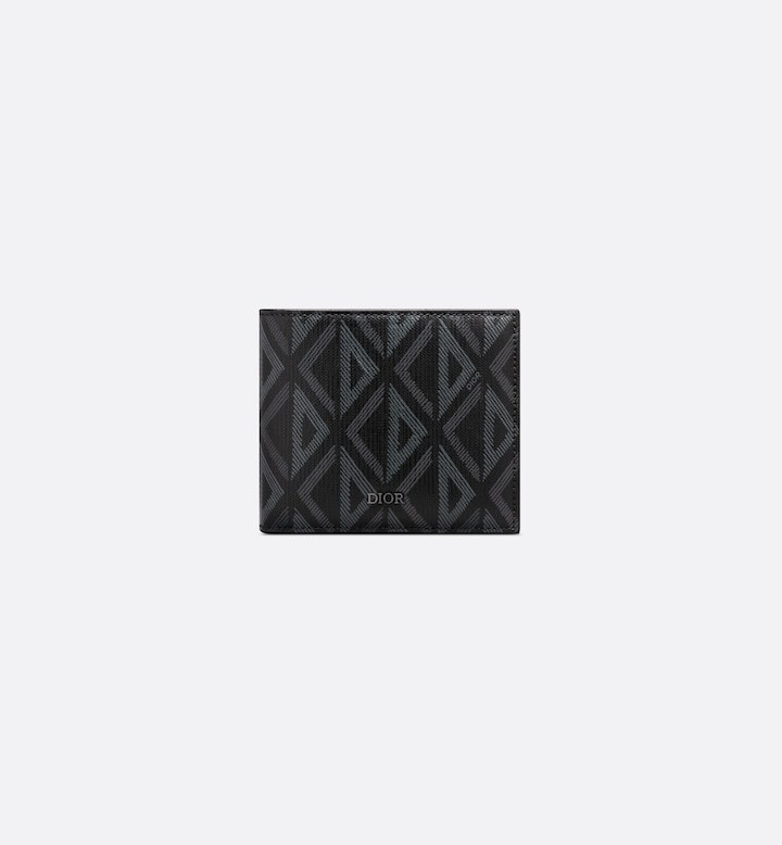 Bifold Wallet  Black CD Diamond Canvas