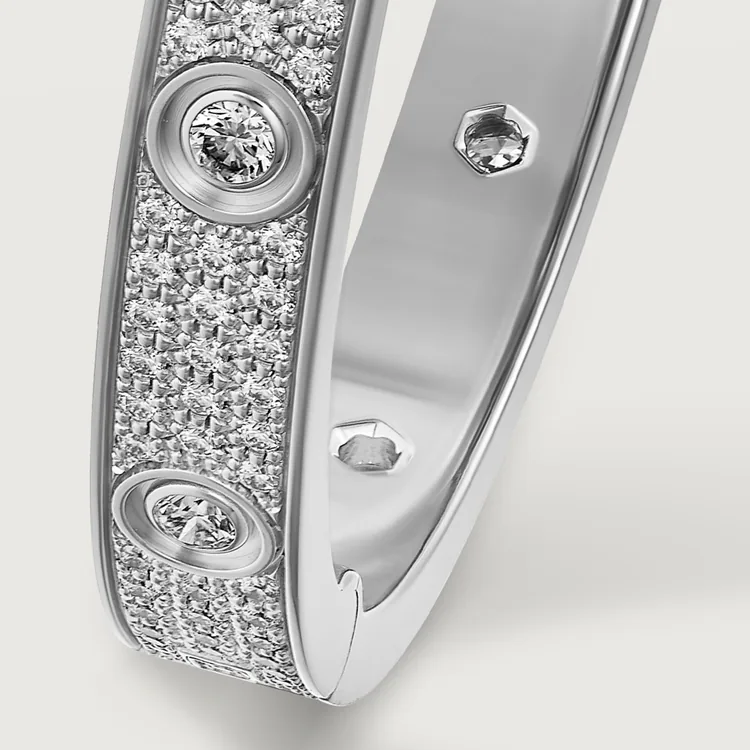 LOVE BRACELET, DIAMOND-PAVED