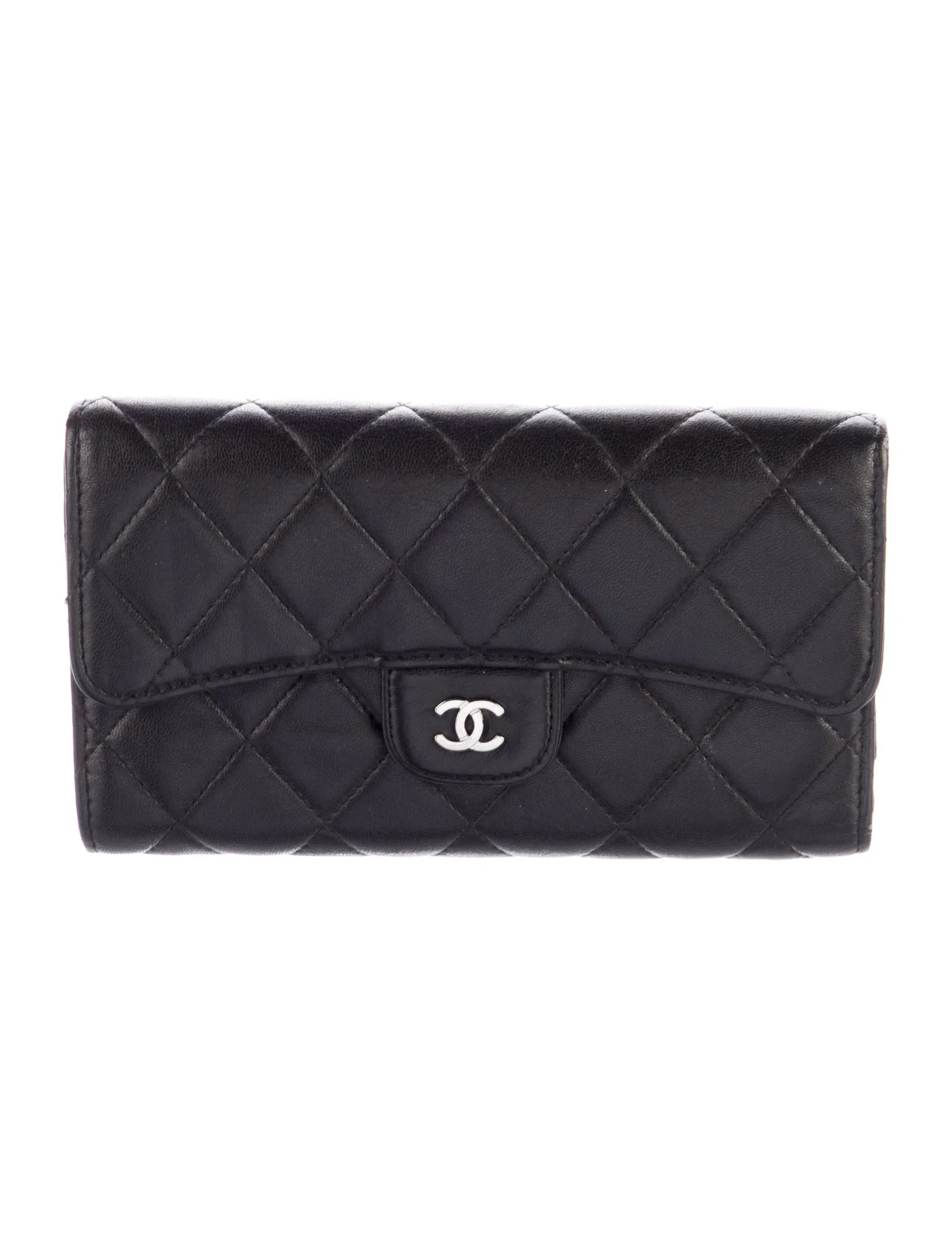 Interlocking Logo Leather Trifold Wallet