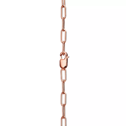 Lock Pendant in Rose Gold with Pave Diamonds, Medium