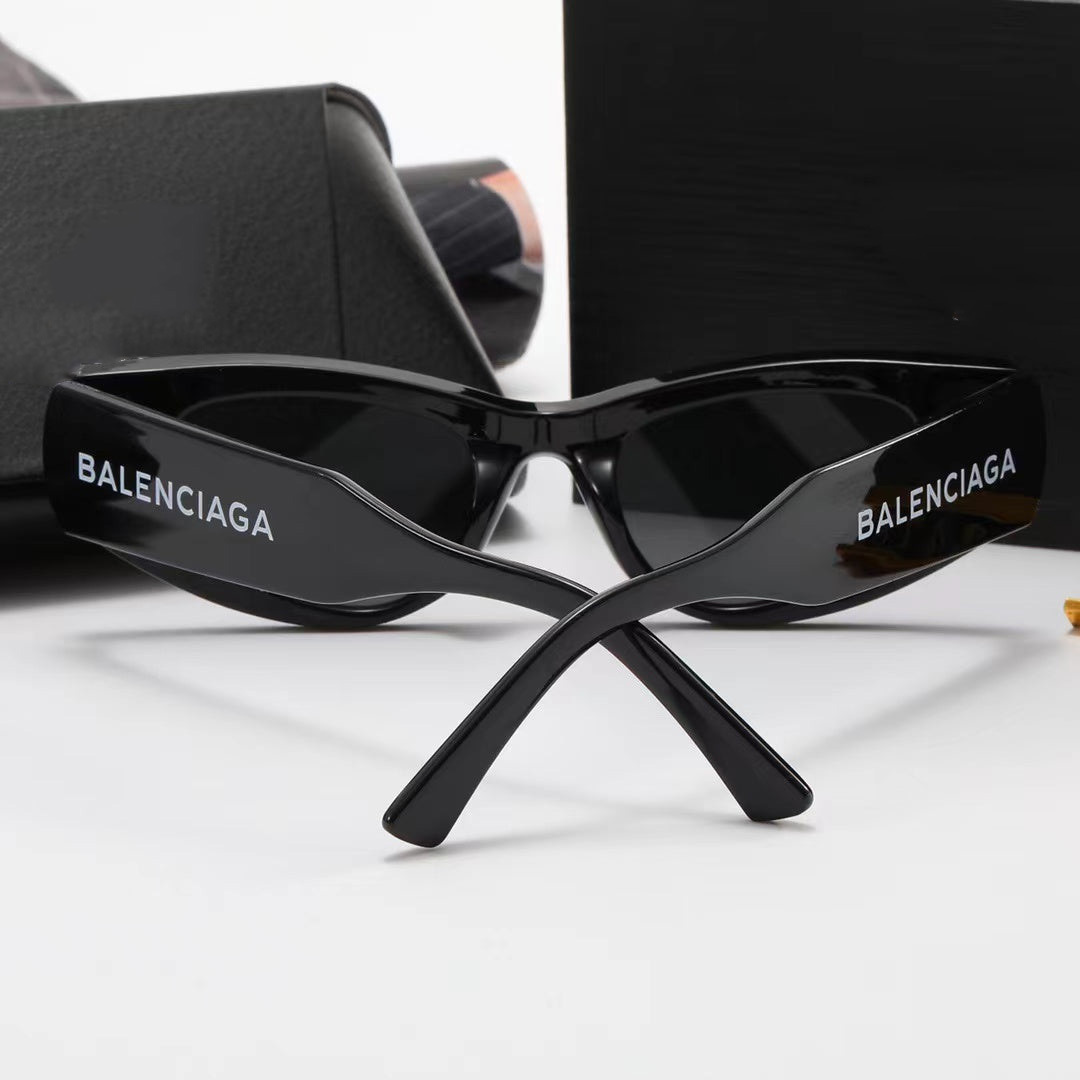 5-color fashion solid color letters LOGO temple polarized sunglasses