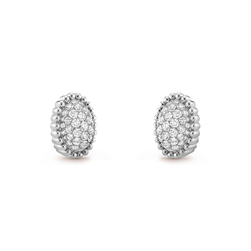 Perlée diamonds pavé earrings