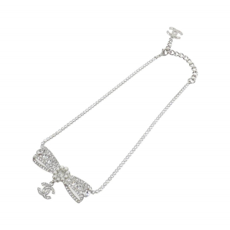 Crystal Bow Necklace Choker 23-24FW