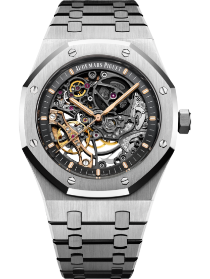 ROYAL OAK DOUBLE BALANCE WHEEL OPENWORKED Ref. 15407ST.OO.1220ST.01