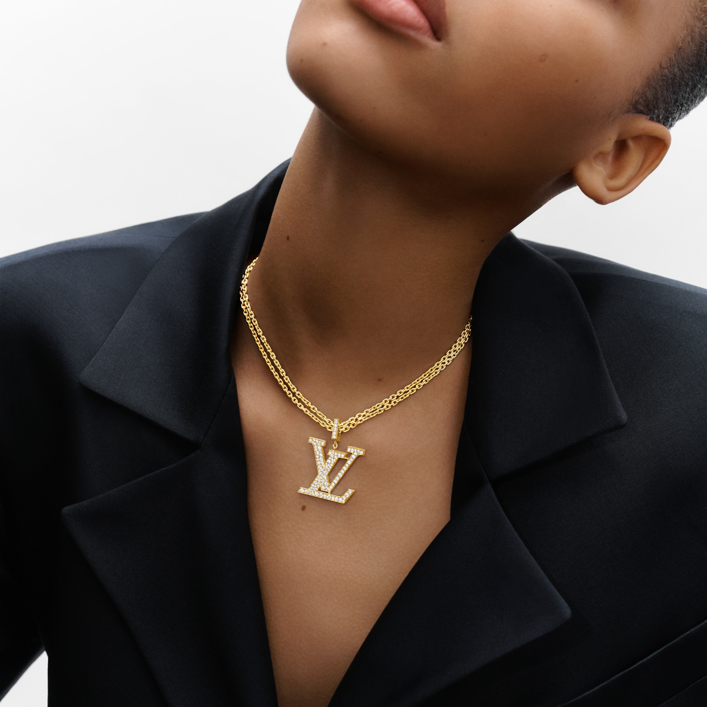 Large Pendant, Yellow Gold And Diamonds