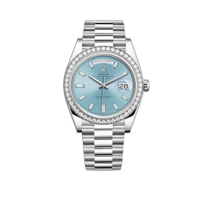 Day-Date 36 Ice Blue Diamond President Bracelet Watch