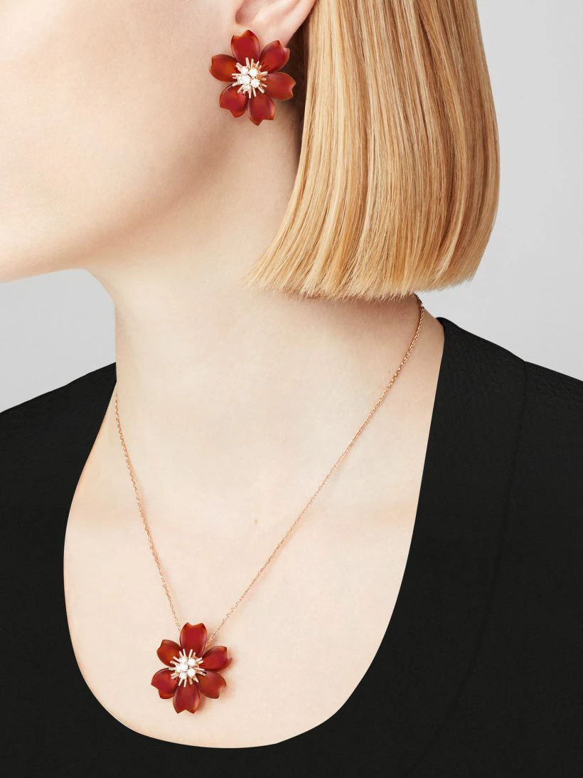 Rose de Noël earrings, small model