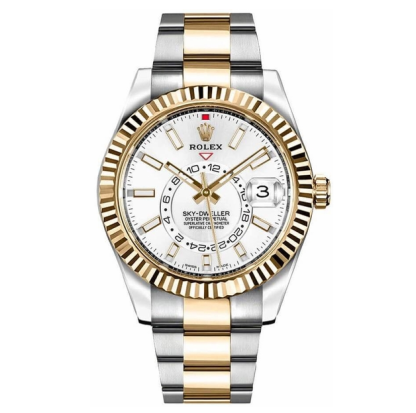 Sky-Dweller White Dial Men's Watch 326933-0009