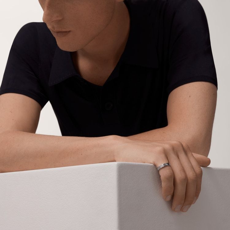 LOVE WEDDING BAND, 8 DIAMONDS