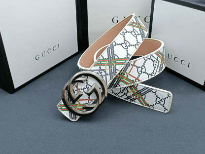 3 Colors luxury striped calico belt