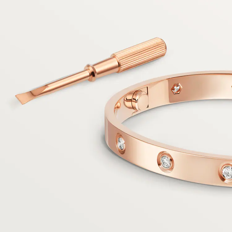 LOVE BRACELET, 10 DIAMONDS