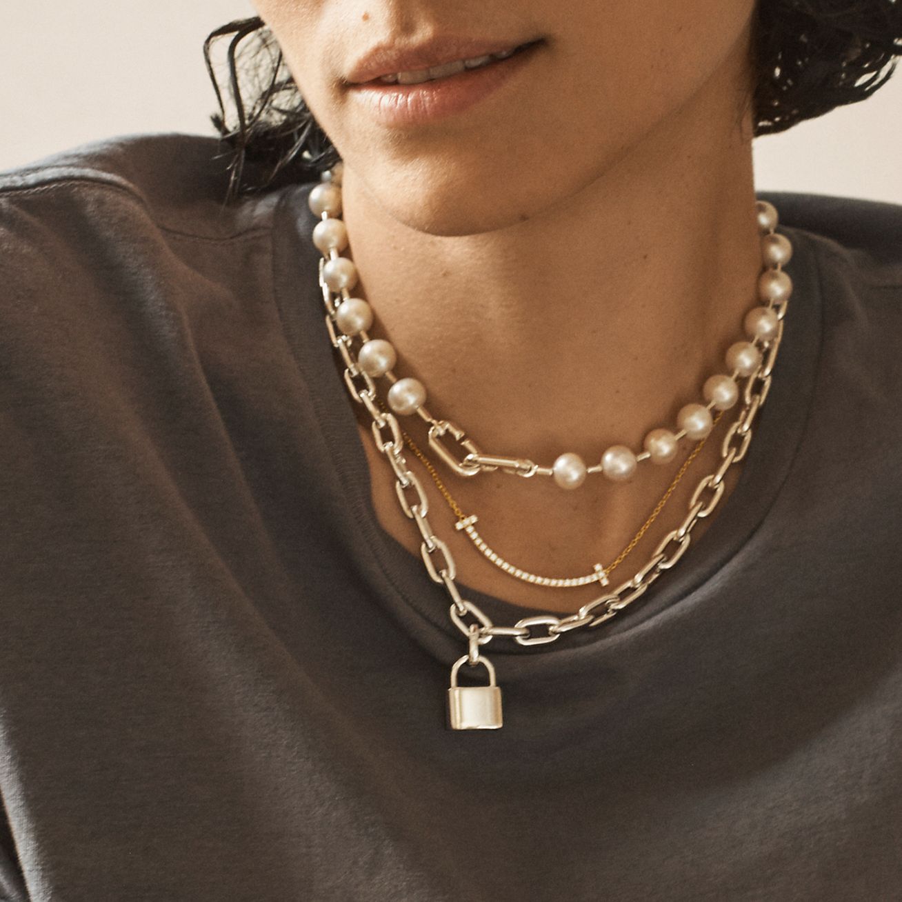 T Medium Smile Pendant