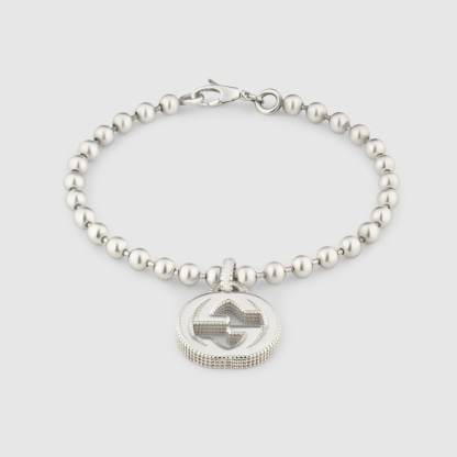 INTERLOCKING G BRACELET IN SILVER