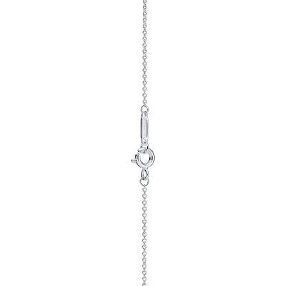 Return to 庐  Blue庐 Double Heart Tag Pendant in Silver, Mini