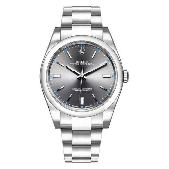 Oyster Perpetual 39 Dark Rhodium Men's Watch 114300-0001