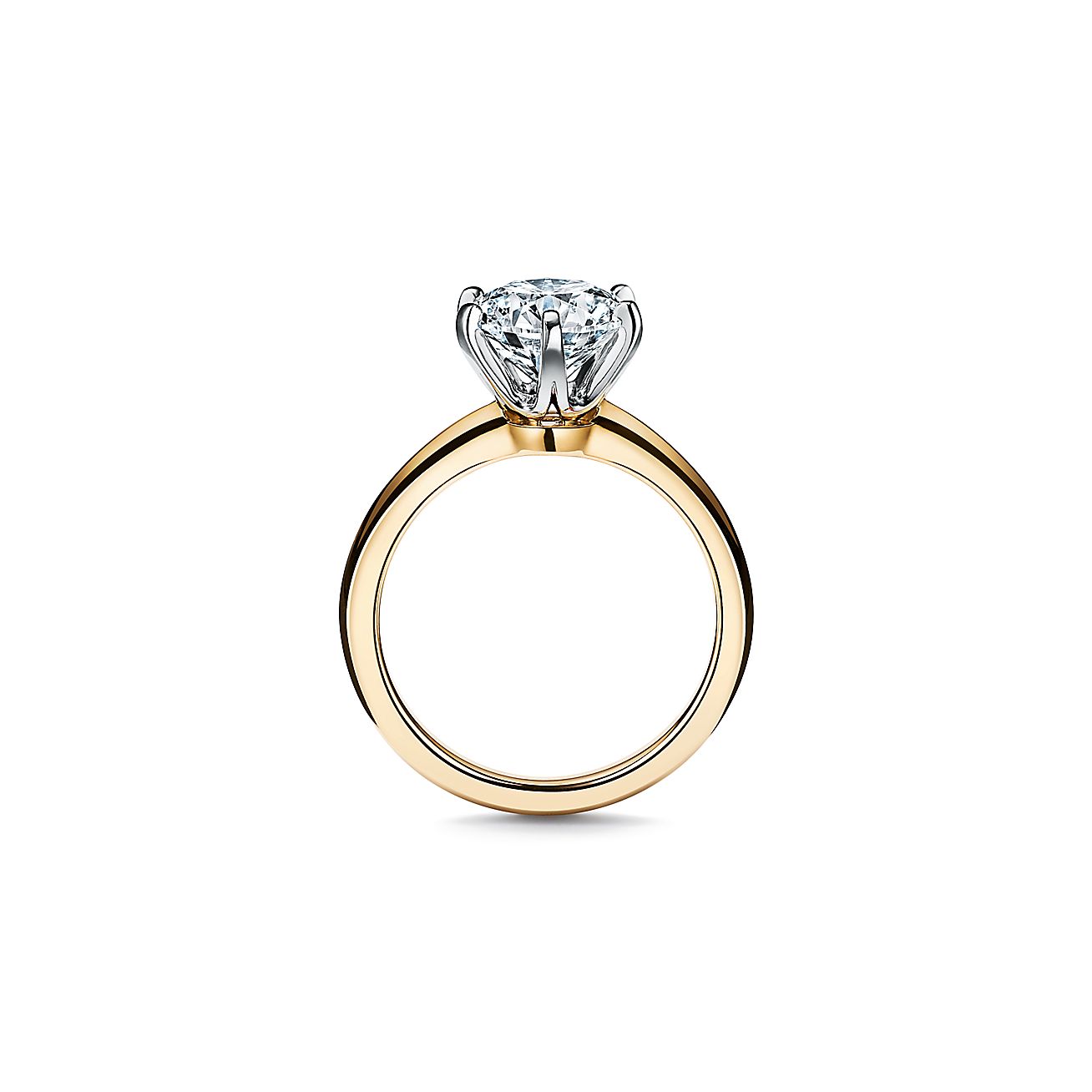 The 庐 Setting Engagement Ring in 18k Yellow Gold