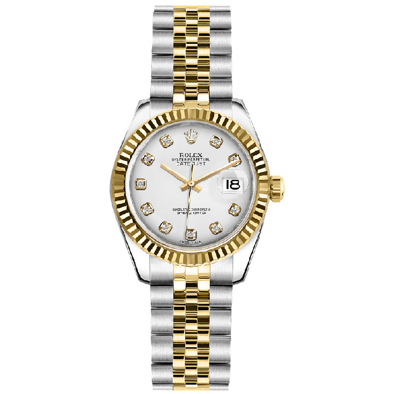 Lady-Datejust 26 White Diamond Jubilee Bracelet Watch