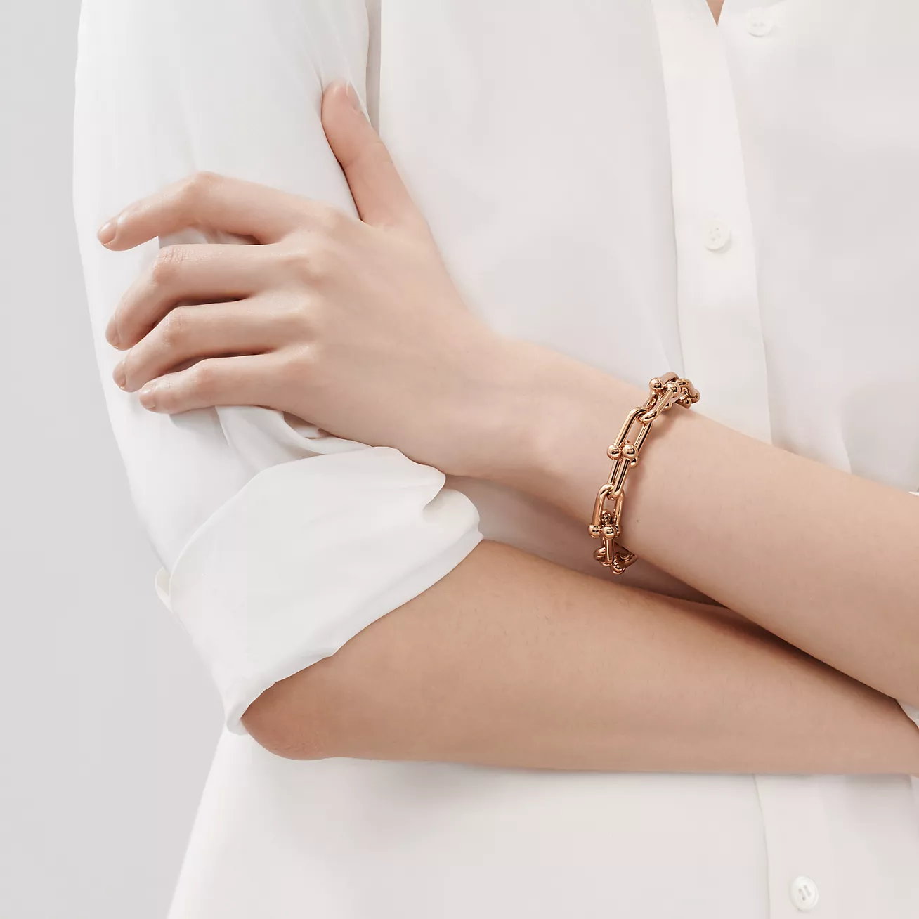 HardWear Large Link Bracelet in Rose Gold