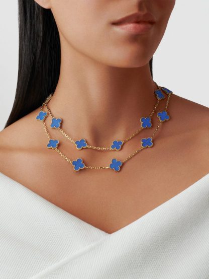 Vintage Alhambra long necklace, 20 motifs
