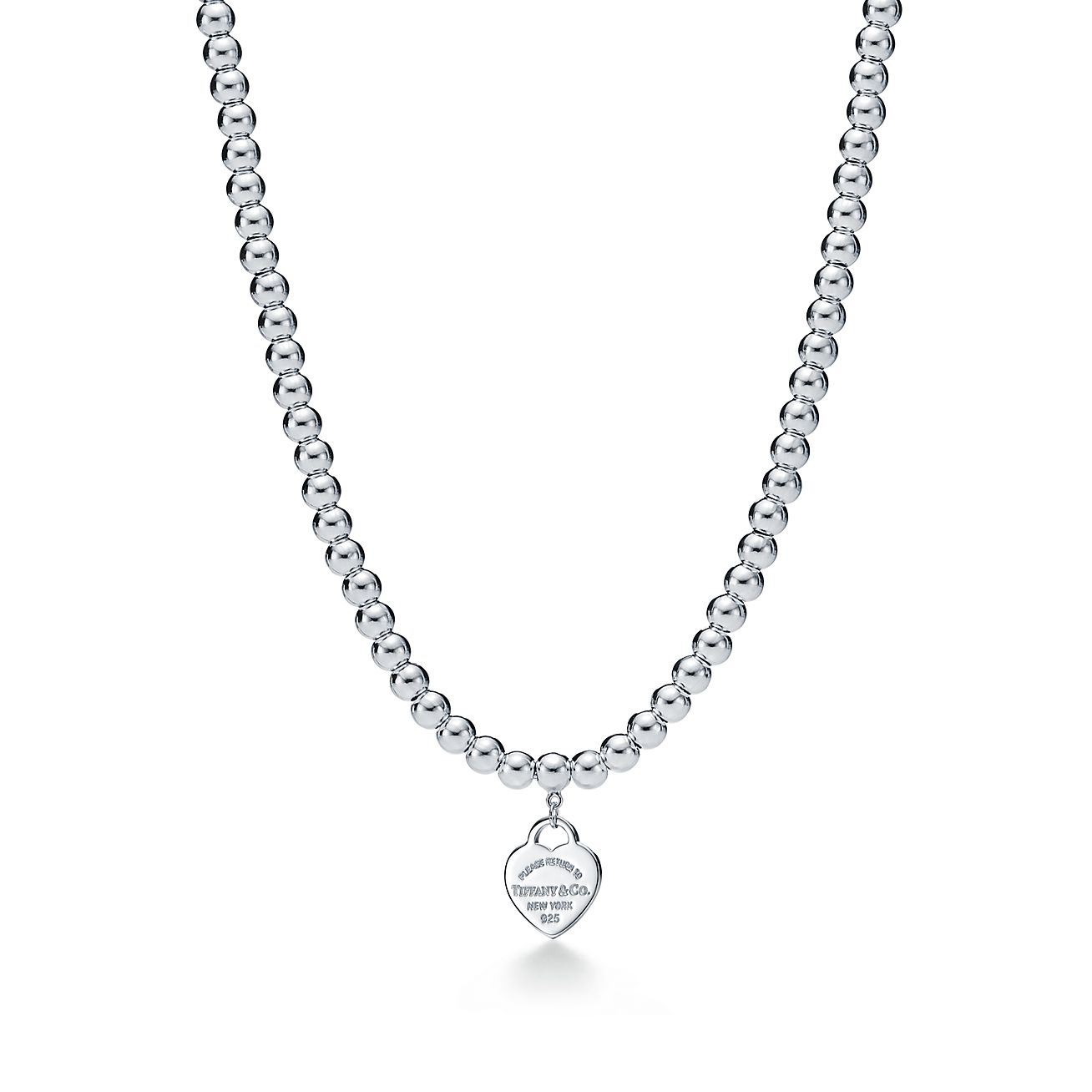 Return to 庐 Heart Tag necklace