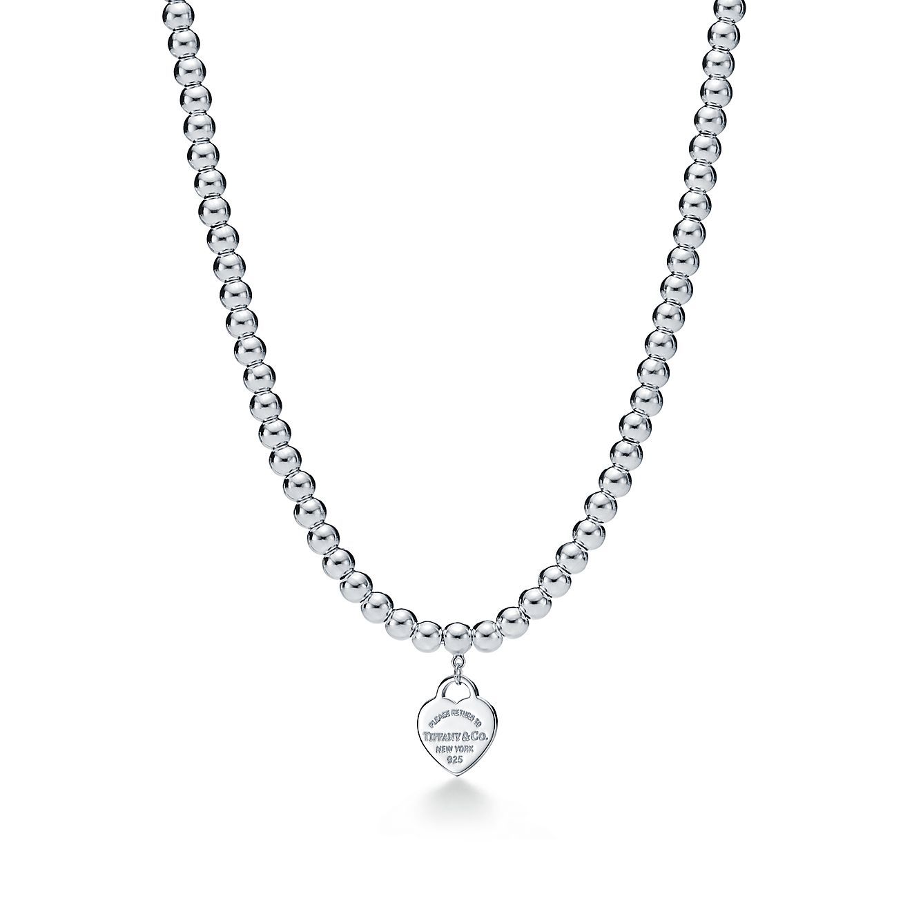Return to 庐 Heart Tag necklace