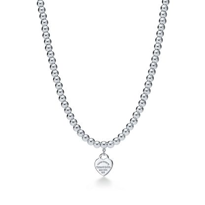 Return to 庐 Heart Tag necklace