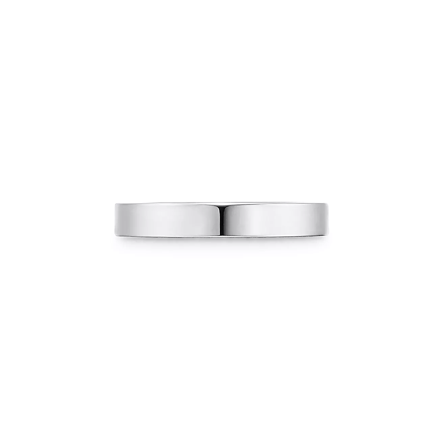 & Co.庐 Band Ring in Platinum with a Diamond
