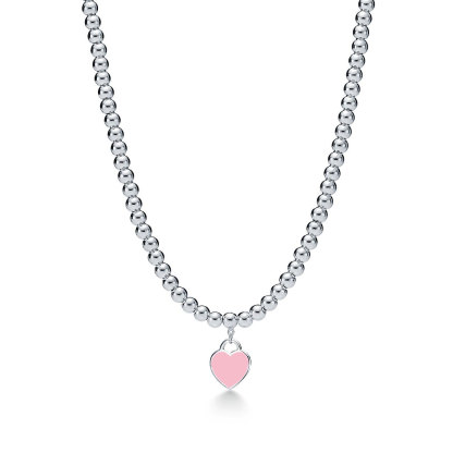 Return to 庐 Heart Tag necklace