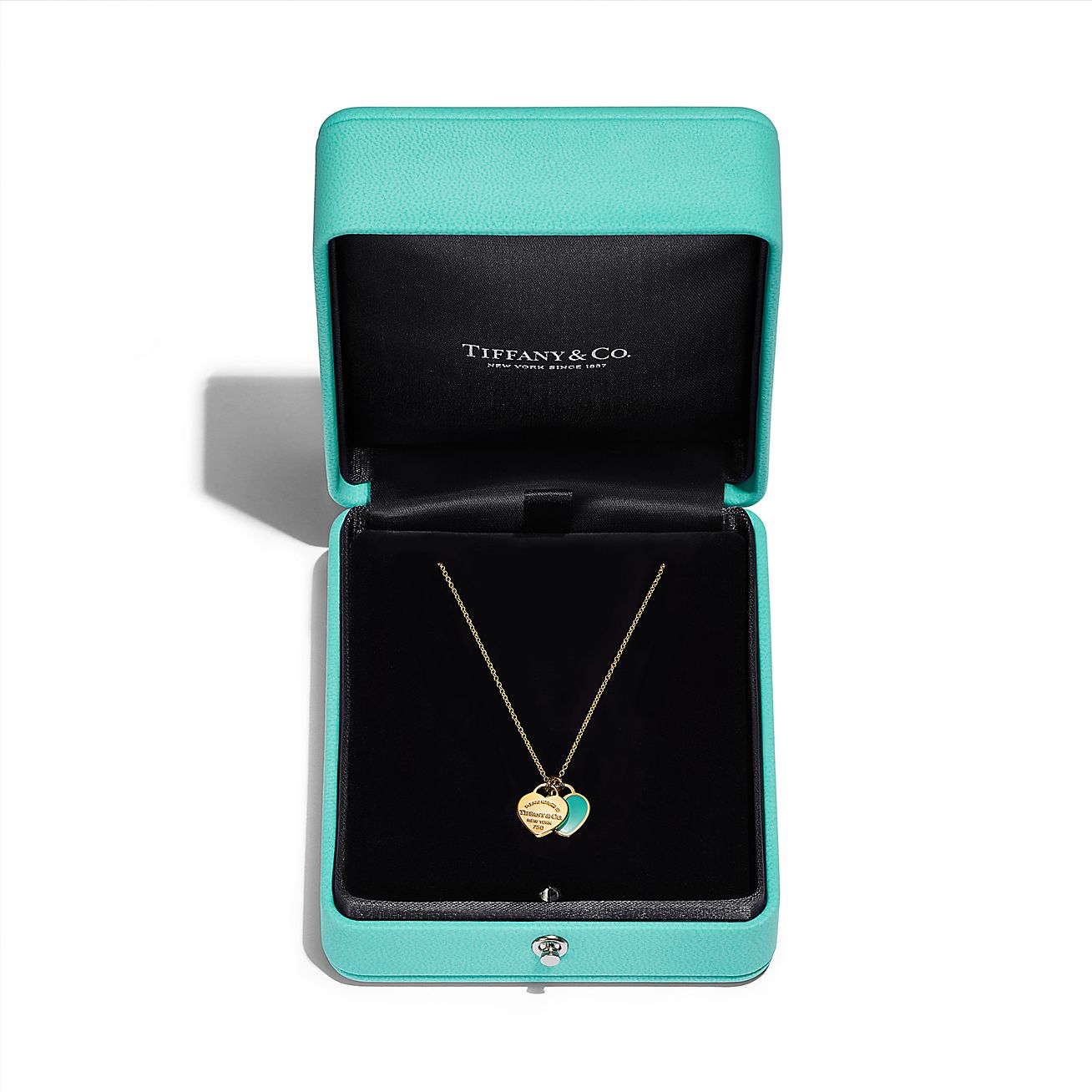 Return to 庐 Mini Double Heart Tag Pendant