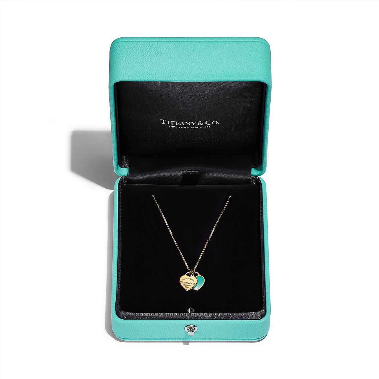 Return to 庐 Mini Double Heart Tag Pendant